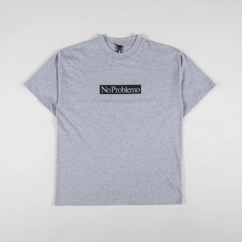 No Problemo Kruger T Shirt Grey Marl