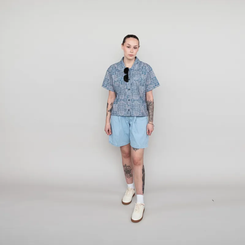 Carhartt WIP Womens Alta Shorts Blue Stone Bleached-1