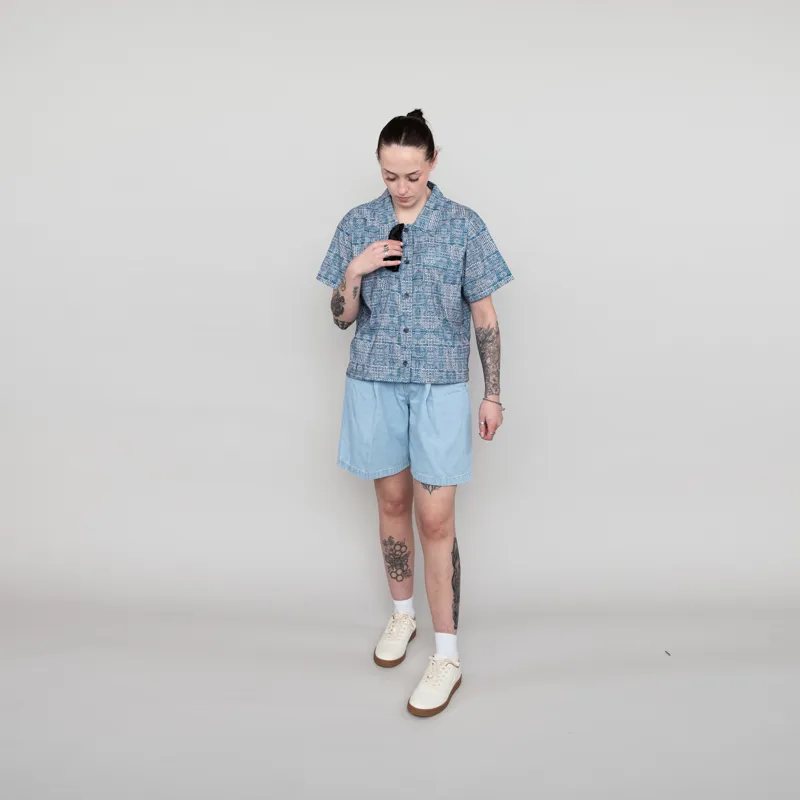 Kavu Womens Sea La Vie Short Sleeve Shirt Beach Motif-1