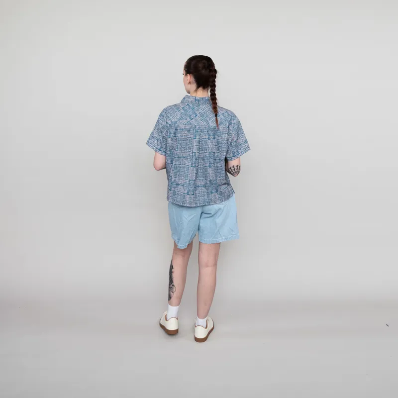 Carhartt WIP Womens Alta Shorts Blue Stone Bleached-3