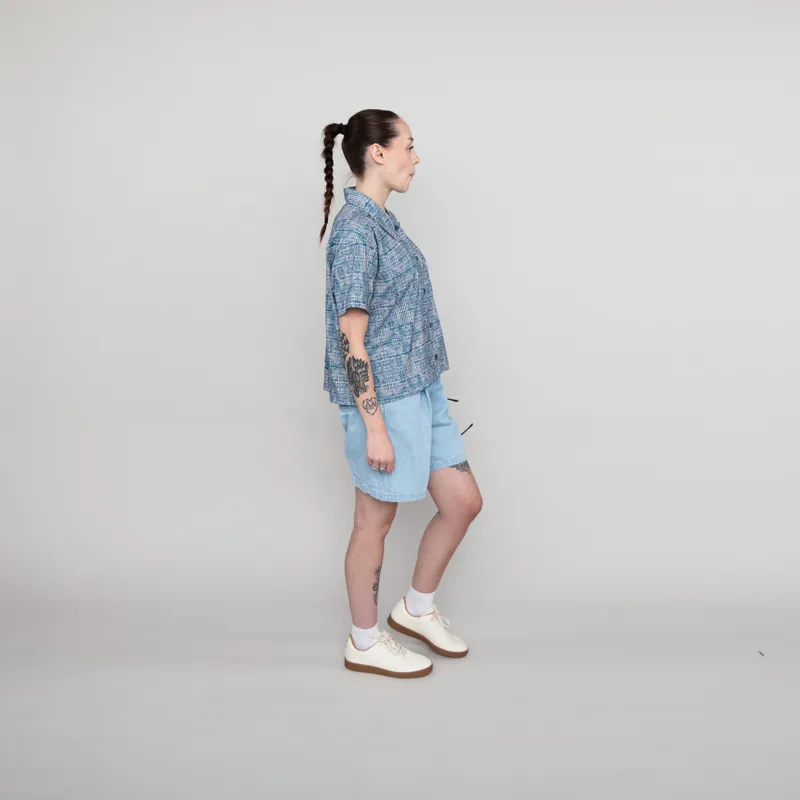 Carhartt WIP Womens Alta Shorts Blue Stone Bleached-4