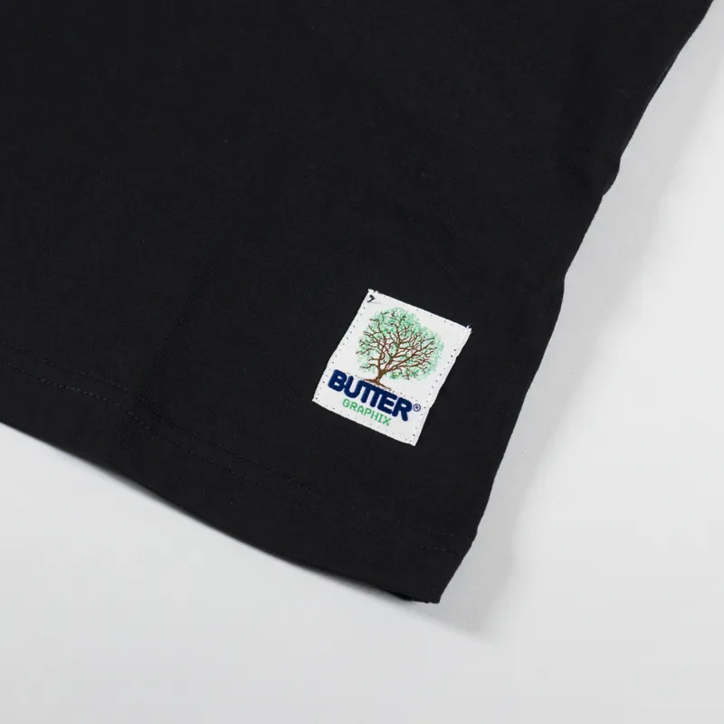 Butter Goods Organic T Shirt Black-2