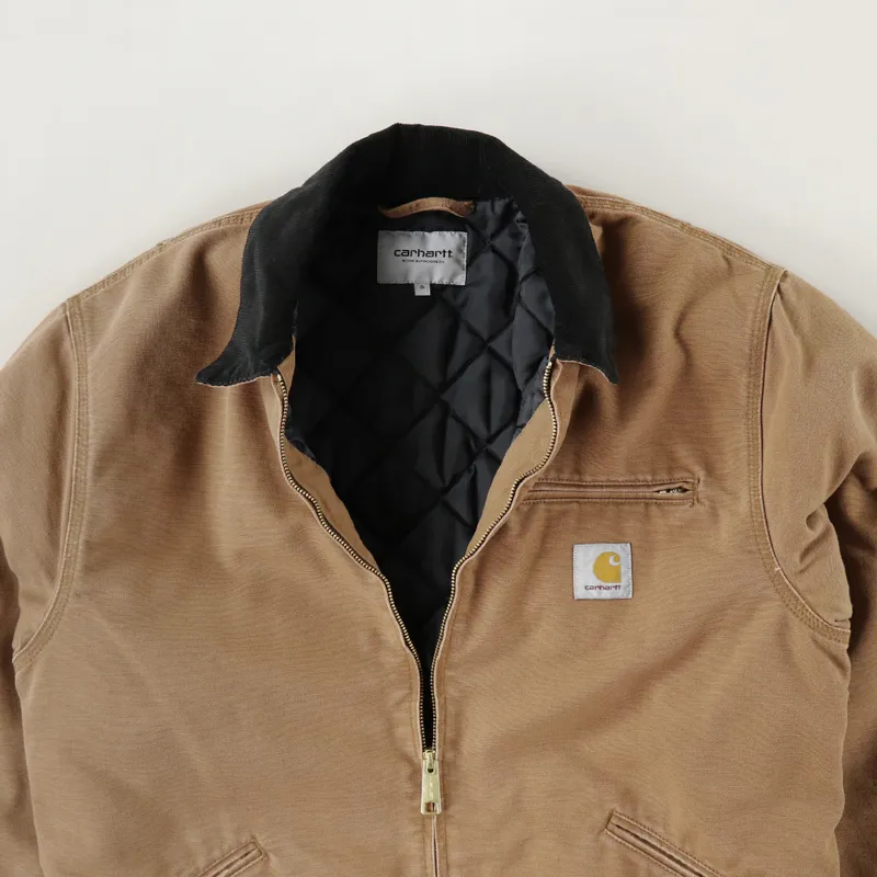 Carhartt WIP OG Detroit Jacket Hamilton Brown Black
