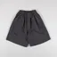 Kappy Design One Tuck Wide Fatigue Half Pants Charcoal