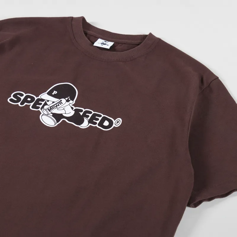 Pawa Speed Sports Speed T Shirt Chocolate-1