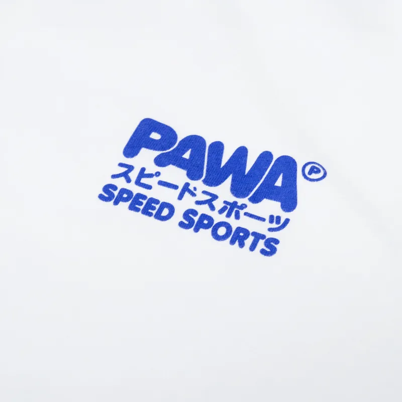 Pawa Speed Sports Mens Graphic Printed Racing T Shirt Tee White