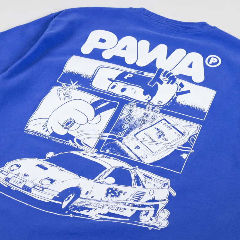 Pawa Speed Sports Racing T Shirt Pawa Blue-4