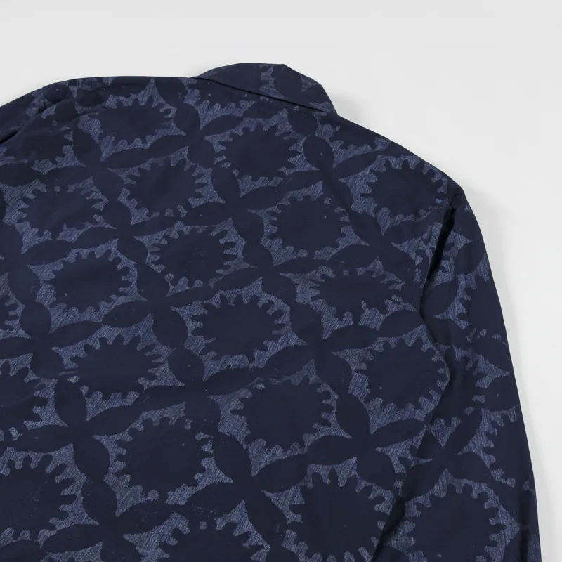 Universal Works Windcheater Sun Print Jacket Navy-5