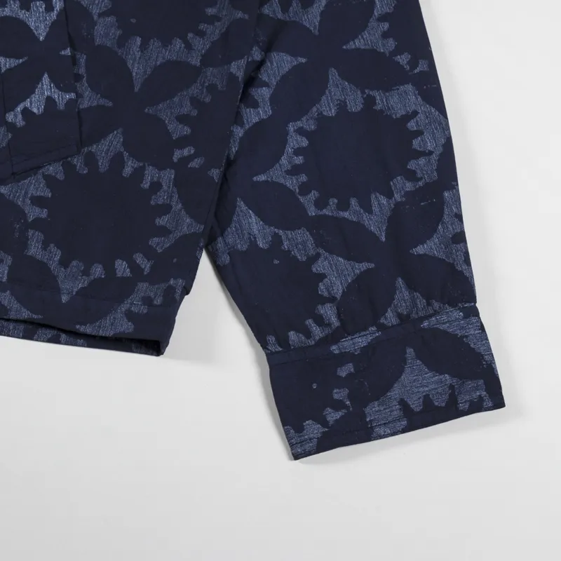 Universal Works Windcheater Sun Print Jacket Navy-8