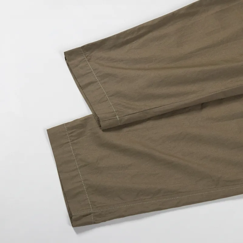 Universal Works Pleated Track Pant Khaki Broadcloth-6