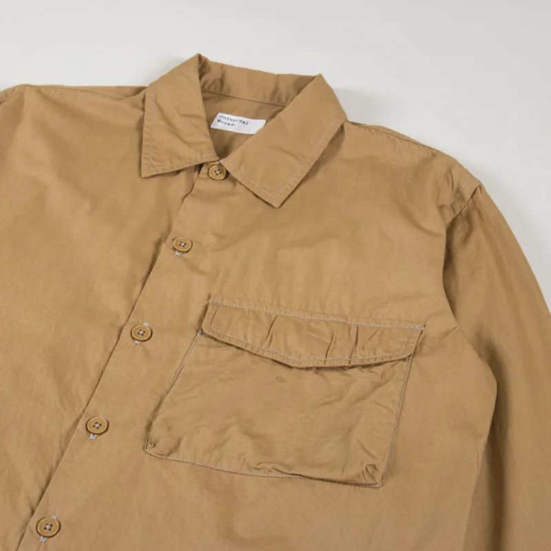 Universal Works Broad Cloth Field Shirt Sand-1