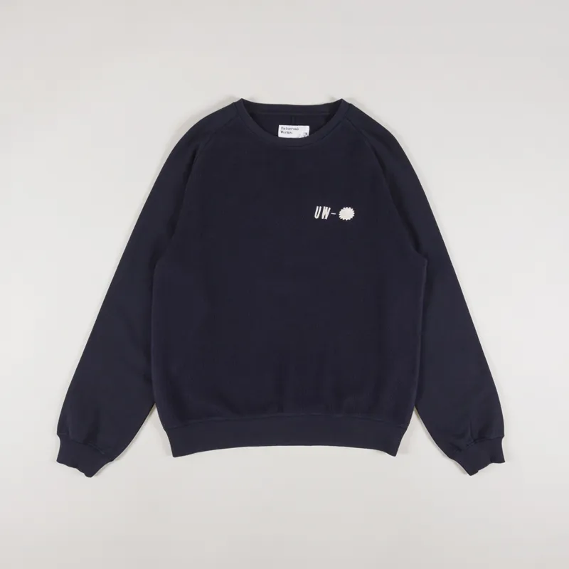 Universal Works Hotel Deluxe Crew Sweat Navy-1