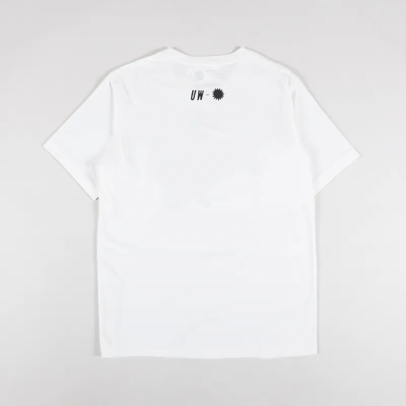 Universal Works Hotel Deluxe Print T Shirt Ecru-1