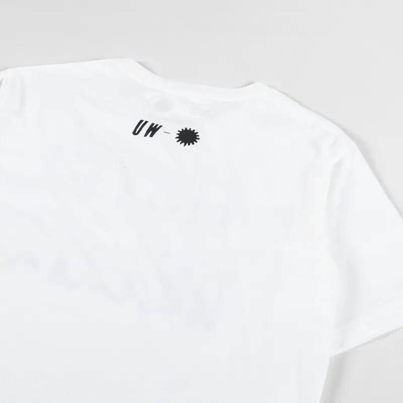 Universal Works Hotel Deluxe Print T Shirt Ecru-3