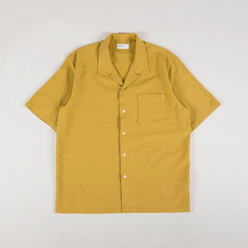 Universal Works Road Shirt Kamura Cotton Mustard