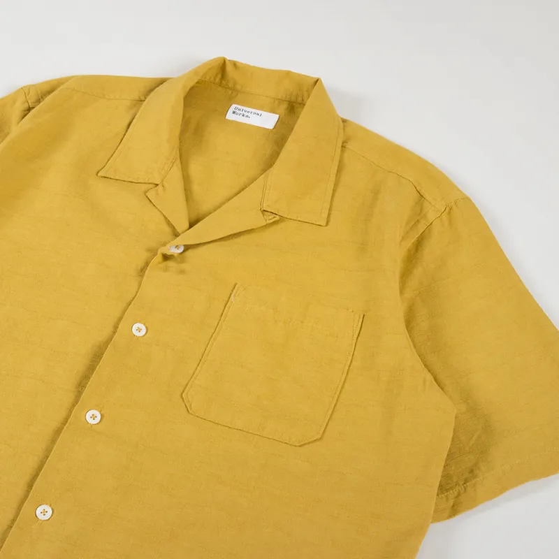 Universal Works Road Shirt Kamura Cotton Mustard-1