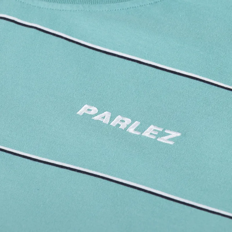 Parlez Bataka Oversized Stripe T Shirt Sea Mist-1