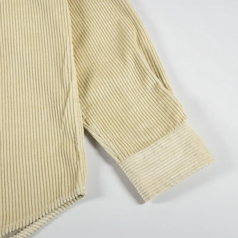 Parlez Track Cord Shirt Ecru-4