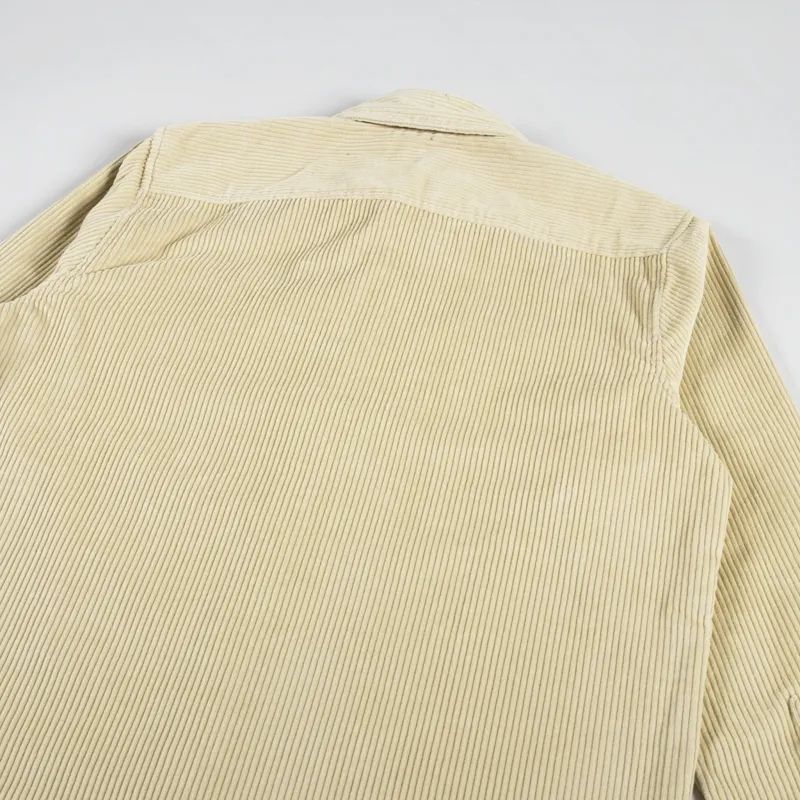 Parlez Track Cord Shirt Ecru-2