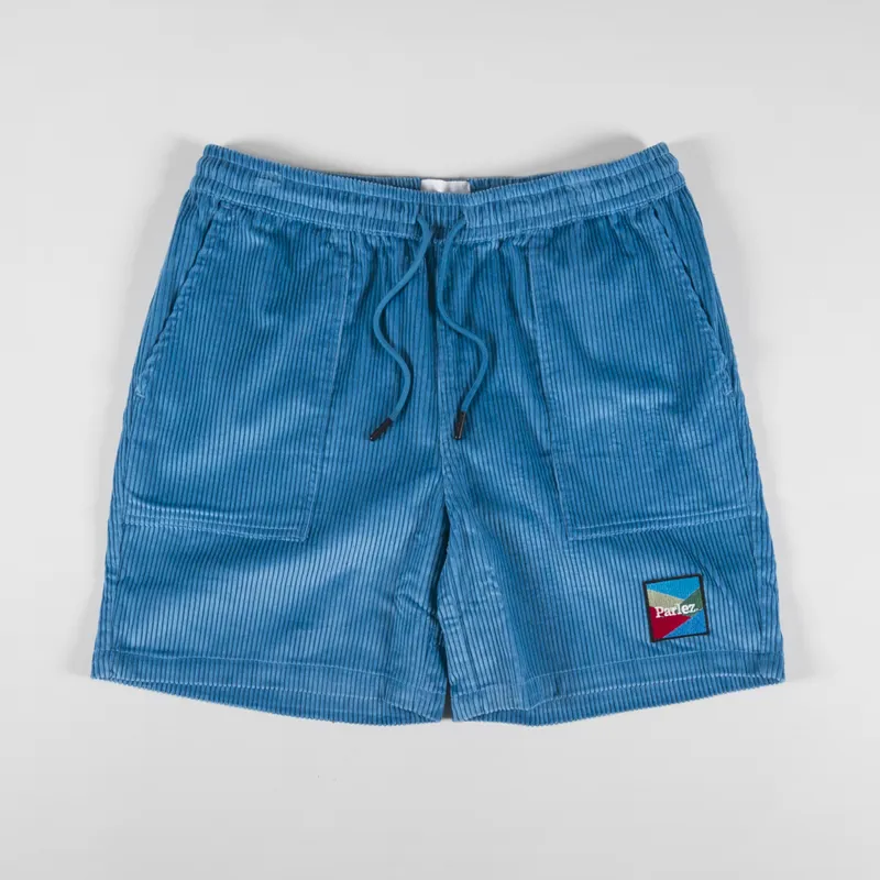 Parlez Campbell Cord Shorts Dusty Blue