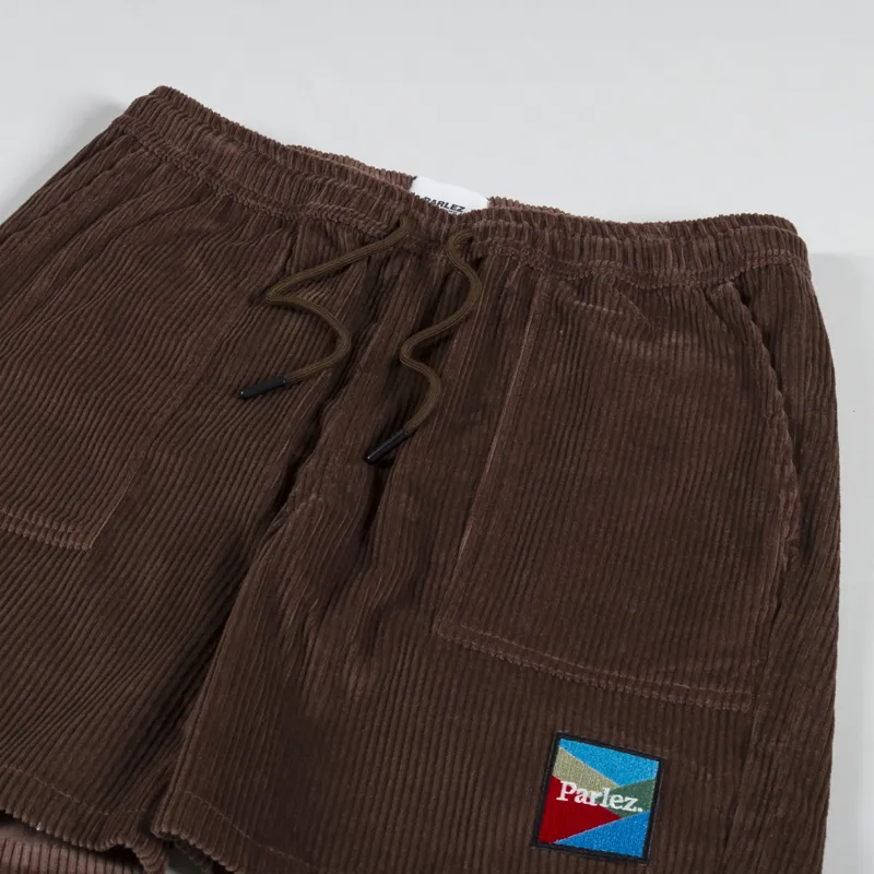 Parlez Campbell Cord Shorts Brown-2