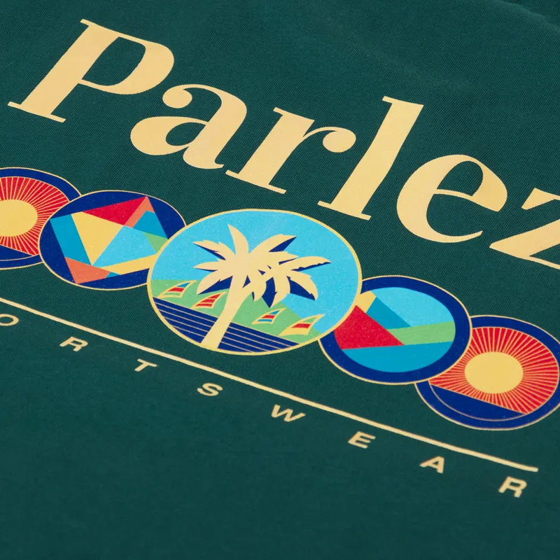 Parlez Reefer T Shirt Deep Green-4