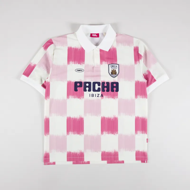 Pompeii Pacha Football Shirt Pink White