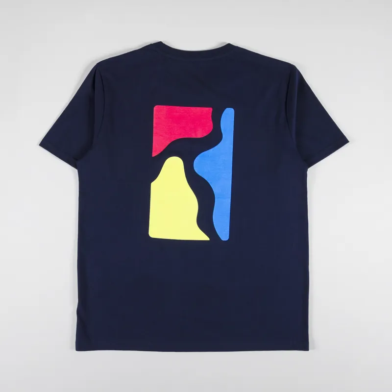 Poetic Collective Colour Logo T Shirt Navy