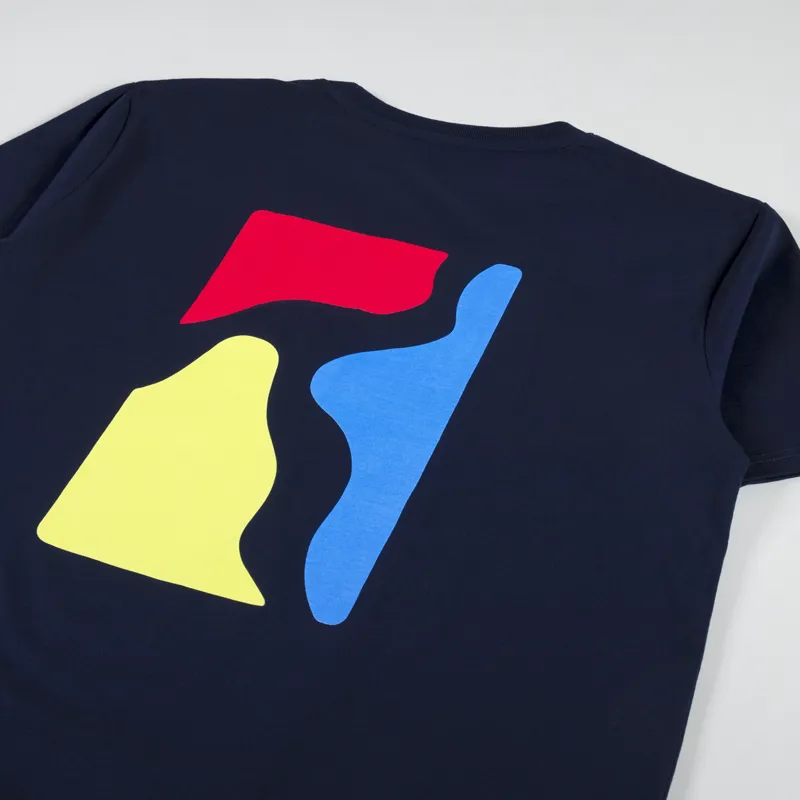Poetic Collective Colour Logo T Shirt Navy-2