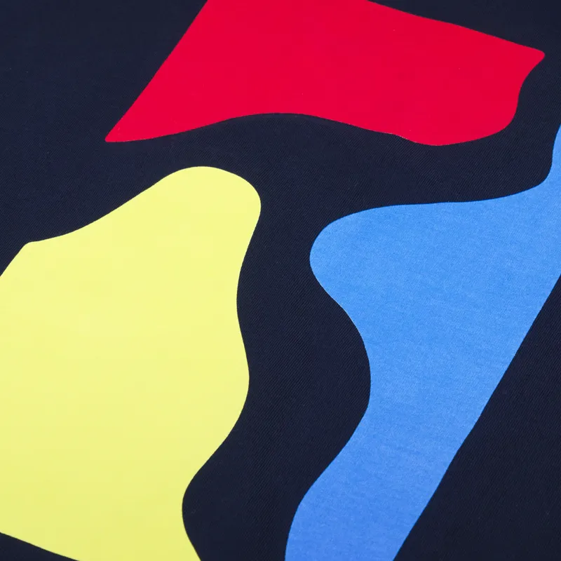 Poetic Collective Colour Logo T Shirt Navy-4