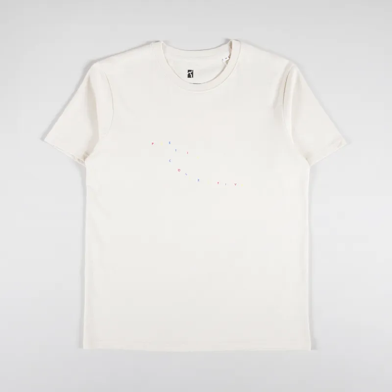 【POETIC COLLECTIVE】 PAINTING T-SHIRT - WHITE Poetic Collective Mens Short Sleeve Painting Logo T Shirt White