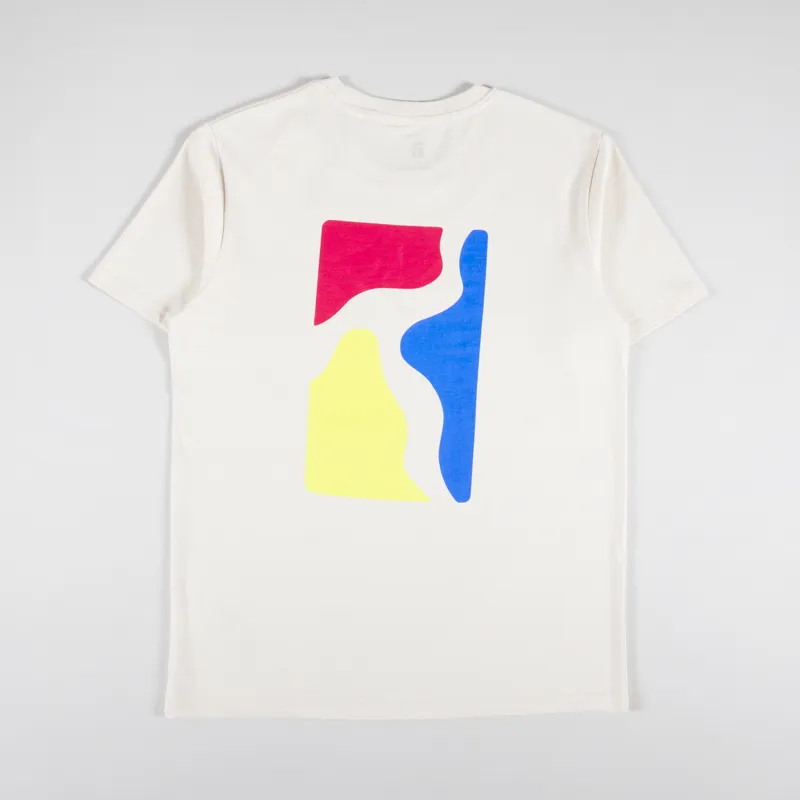 Poetic Collective Mens Colour Logo T Shirt Tee Natural White