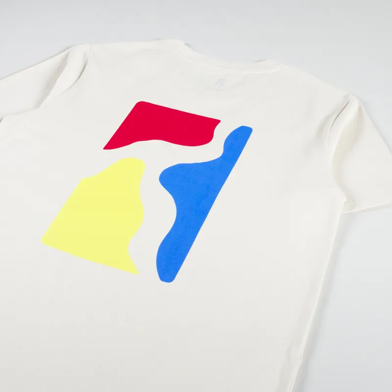 Poetic Collective Colour Logo T Shirt Natural White-2