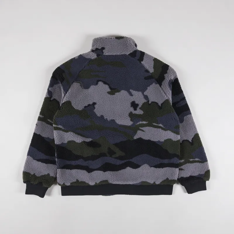 Penfield Abstract Mountain Borg Fleece Jacket Ebony-2