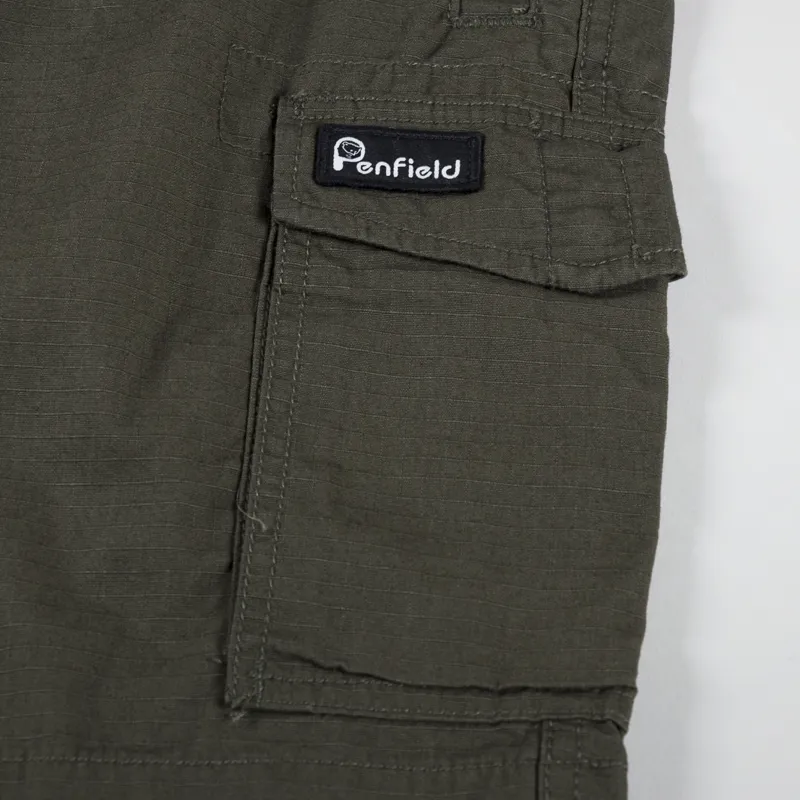 Penfield P Bear Cargo Shorts Forest Night-4