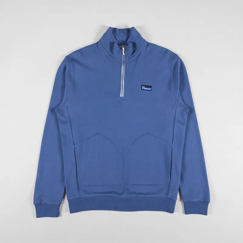 Penfield Washed Funnel Sweatshirt Blue Horizon