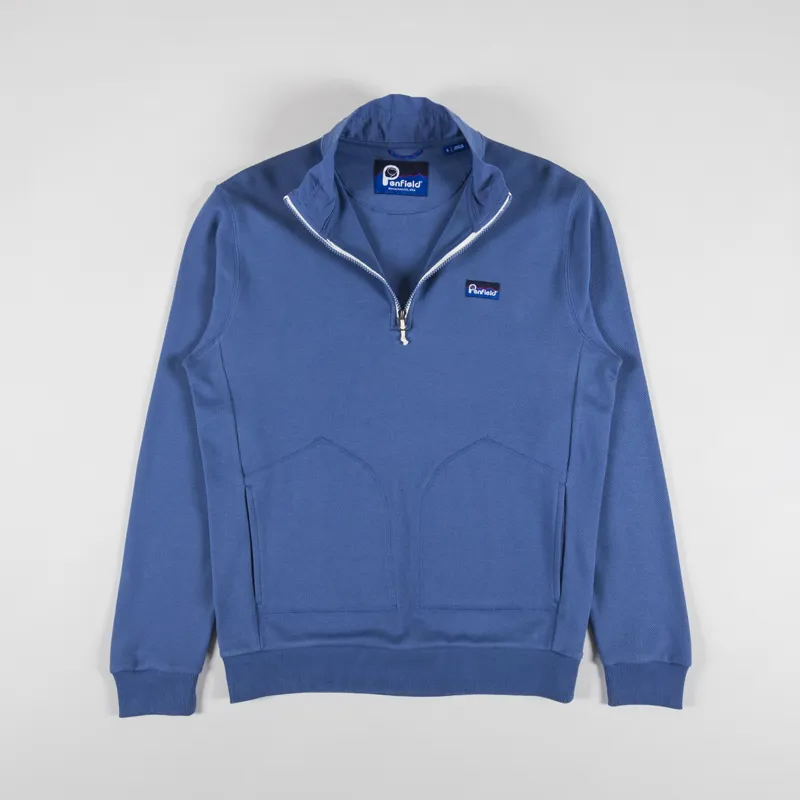 Penfield Washed Funnel Sweatshirt Blue Horizon-1