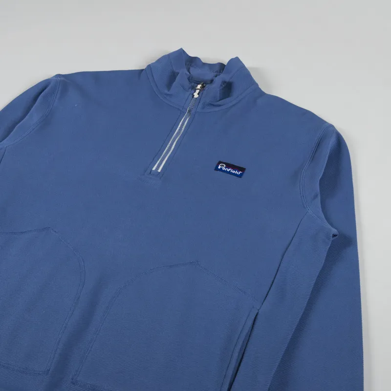Penfield Washed Funnel Sweatshirt Blue Horizon-3