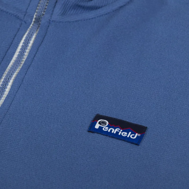 Penfield Washed Funnel Sweatshirt Blue Horizon-6