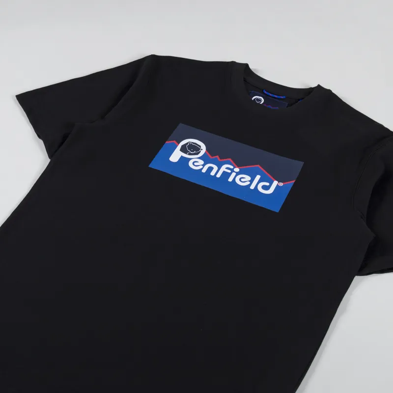 Penfield Original Large Logo T Shirt Black-1
