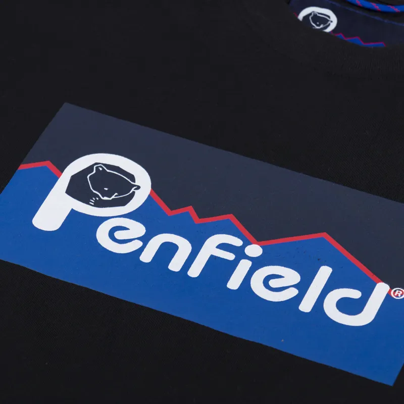 Penfield Original Large Logo T Shirt Black-2