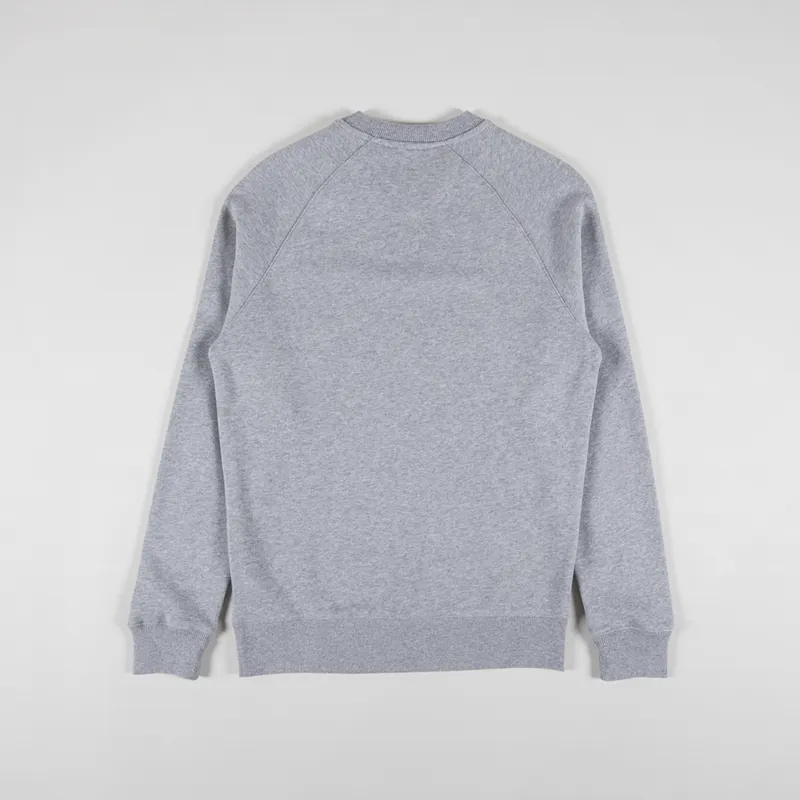 Penfield Mens Original Logo Sweatshirt Athletic Grey Heather