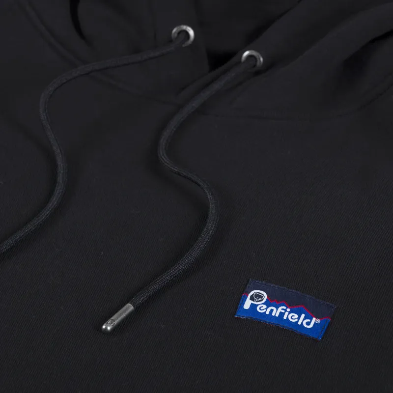 Penfield Original Logo Hoodie Black-4