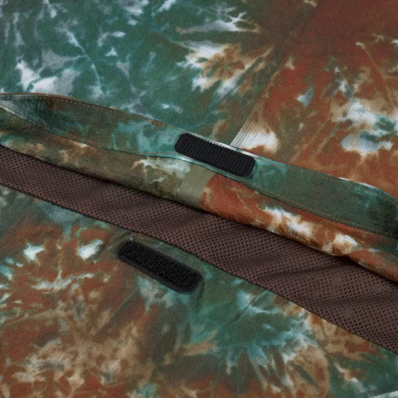 Purple Mountain Observatory Fishtail Ripstop Hooded Jacket Peach Teal Tie Dye-10