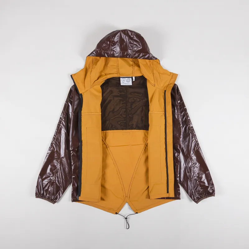 Purple Mountain Observatory Heat Reactive Fishtail Jacket Brown-1