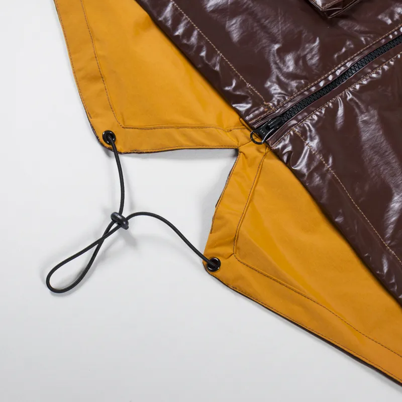 Purple Mountain Observatory Heat Reactive Fishtail Jacket Brown-13