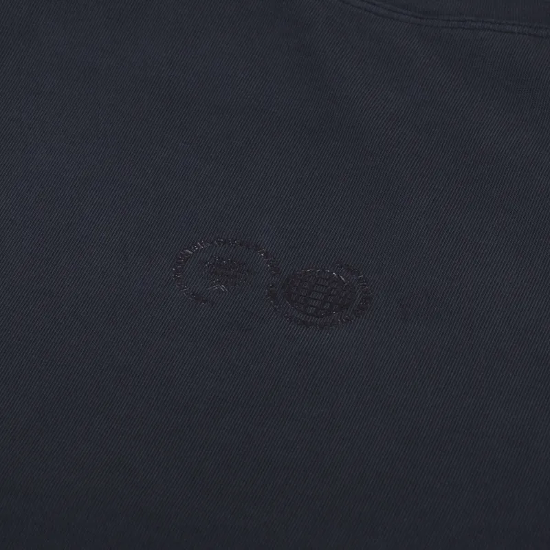 Purple Mountain Observatory Garment Dyed T Shirt Black-2