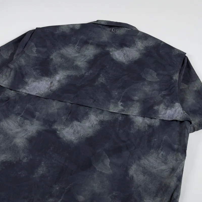 Purple Mountain Observatory Trail Multi Pocket Shirt Smoke Texture Print-3