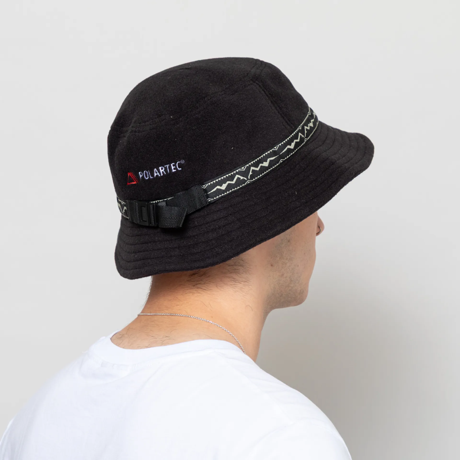 Manastash Mens Insulated Polartec Fleece Boonie Bucket Hat Black