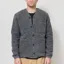 Universal Works Cardigan Grey Marl Wool Fleece